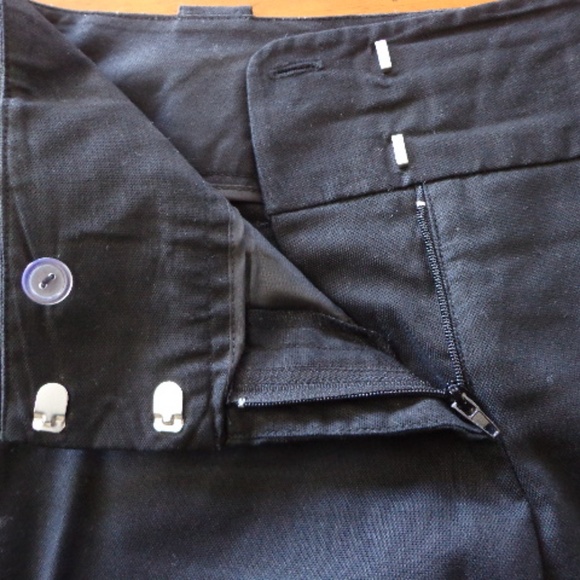 BCX Capris Sz S Black Zip/Double Hook Closure Pockets - Picture 4 of 7